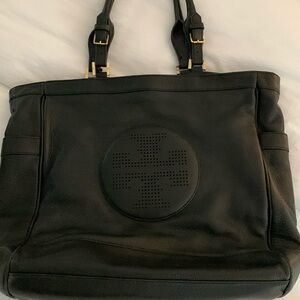Tory Burch Black Leather Tote